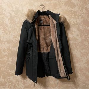 Zara TRF Hunter Green Winter Coat